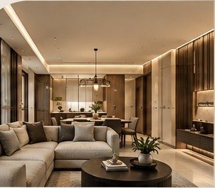 Completed luxury interior delivered by TI Interiors